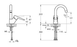 Artema Solid S Lavabo Bataryası A42442 Döner Borulu - Krom - 2