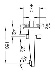 VitrA Çıkış Ucu A42541 El Duşu Çıkışlı - Krom - 2