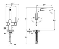 Artema Split Dual Flow Eviye Bataryası A42144 Krom - 3