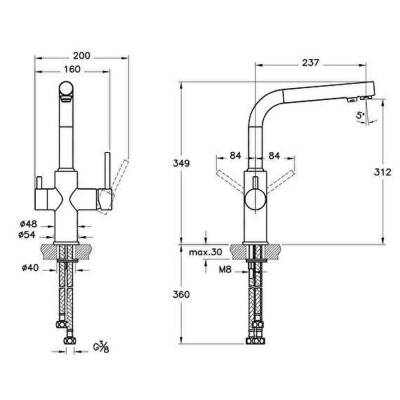Artema Split Dual Flow Eviye Bataryası A42144 Krom - 2