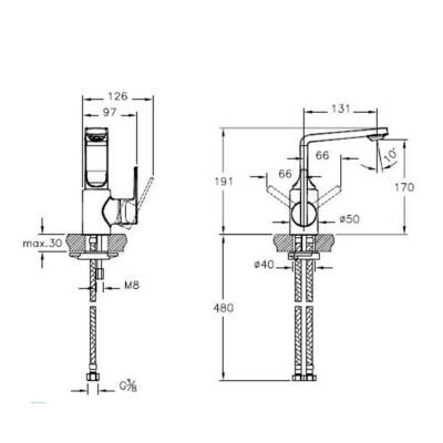 Artema Suit L A4246623 Lavabo Bataryası - Altın - 2