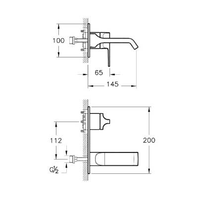 Artema Suit U A4248726 Ankastre Lavabo Bataryası Bakır - 2