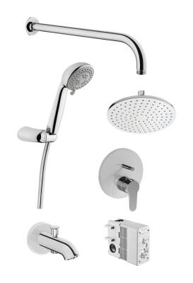 Artema Win S Ankastre Duş Seti Raın L - Snow 3F A49248 Krom - 1