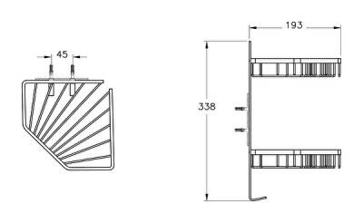 VitrA Base 300 Malzemelik A44158 İkili - Krom - 2
