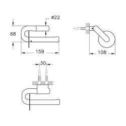 VitrA Eternity Tuvalet Kağıtlığı A4432339 Siyah-siyah - 2