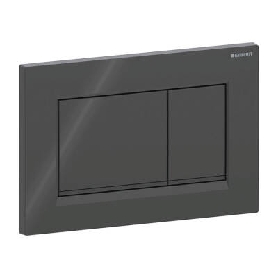 Geberit 115.883.DW.1 Sigma30 Kumanda Paneli, Çift Basmalı, Siyah / Mat Siyah / Siyah - 1