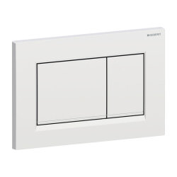 Geberit 115.883.JQ.1 Sigma30 Çift Kapaklı Kumanda Paneli, Mat Krom / Parlak / Mat Krom