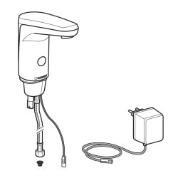 Geberit 116.133.21.1 Type 80 Fotoselli Lavabo Bataryası Tek Su Girişli, Krom, Elektrikli - 3