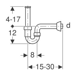 Geberit 151.100.11.1 Lavabo Sifonu U Tipi Beyaz - 2