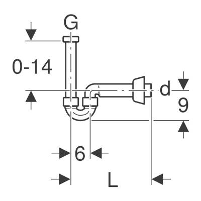 Geberit 151.105.21.1 Lavabo Sifonu U Tipi Parlak-Krom - 2