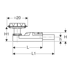 Geberit 154.052.00.1 Yer Süzgeci Sifon Seti (Minimum 65 mm yükseklik) - 2