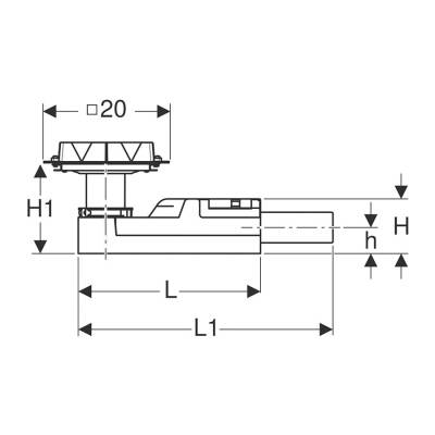 Geberit 154.052.00.1 Yer Süzgeci Sifon Seti (Minimum 65 mm yükseklik) - 2
