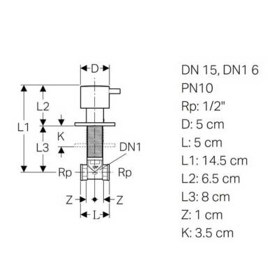 Geberit 616.004.21.1 Ankastre Stop Valf - 2