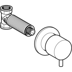 Geberit 616.004.QC.1 Ankastre Stop Valf - Siyah Krom - 2