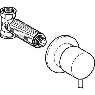 Geberit 616.004.QC.1 Ankastre Stop Valf - Siyah Krom - 2