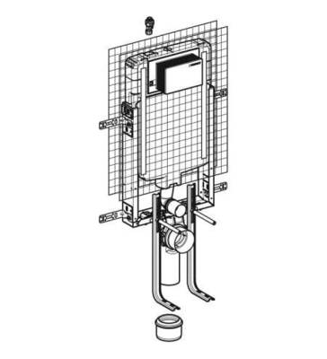 Geberit Acanto Rimfree Alpha10 Soft Asma Klozet Seti - Beyaz - 10