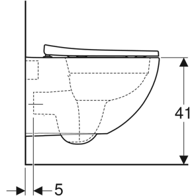 Geberit Acanto Rimfree Alpha10 Soft Asma Klozet Seti - Beyaz - 4