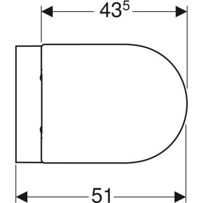 Geberit Acanto Rimfree Alpha10 Soft Asma Klozet Seti - Beyaz - 5