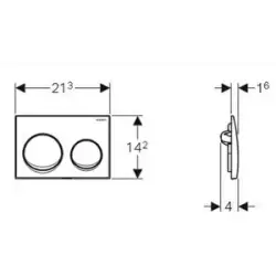 Geberit Acanto Rimfree Alpha10 Soft Asma Klozet Seti - Parlak Krom - 7