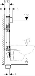 Geberit Acanto Rimfree Alpha15 Soft Asma Klozet Seti - Mat Krom - 10