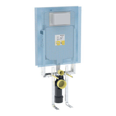 Geberit Alpha 110.174.00.1 Gömme Rezervuar Metal Ayaklı Set - İnce - Kombifix - 1