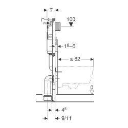 Geberit Alpha Duofix 458.233.00.2 Gömme Rezervuar, 12cm, Alçıpan Uyumlu - 3