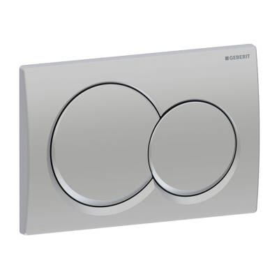 Geberit Alpha01 115.035.46.1 Kumanda Kapağı - Çift Basmalı - Mat Krom - 1