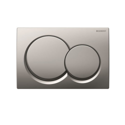 Geberit Alpha01 115.035.46.1 Kumanda Kapağı - Çift Basmalı - Mat Krom - Geberit