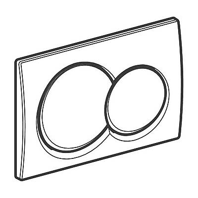 Geberit Alpha01 115.035.QA.1 Kumanda Kapağı - Çift Basmalı - Bronz - 3