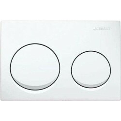 Geberit Alpha10 115.040.11.5 Kumanda Kapağı - Çift Basmalı - Beyaz - 1