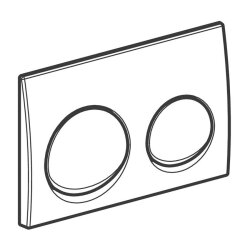 Geberit Alpha10 115.040.21.5 Kumanda Kapağı - Parlak Krom - 3