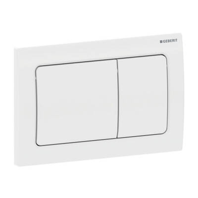 Geberit Alpha30 115.055.11.1 Kumanda Kapağı Çift Basmalı, Beyaz - 1