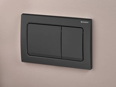 Geberit Alpha30 115.055.14.1 Kumanda Paneli, Çift Basmalı, Siyah - 2