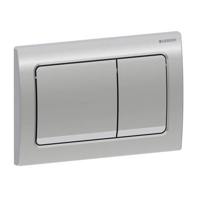 Geberit Alpha30 115.055.21.1 Kumanda Paneli, Çift Basmalı, Parlak Krom - 1