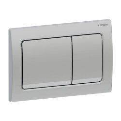 Geberit Alpha30 115.055.46.1 Kumanda Kapağı Çift Basmalı, Mat Krom