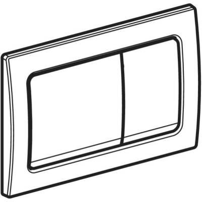 Geberit Alpha30 115.055.QA.1 Kumanda Paneli, Çift Basmalı, Bronz Mat - 2