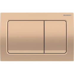 Geberit Alpha30 115.055.QA.1 Kumanda Paneli, Çift Basmalı, Bronz Mat - 1