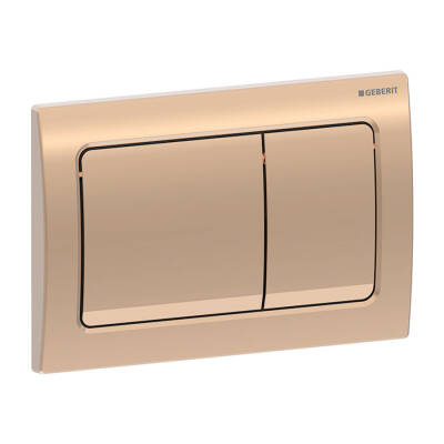 Geberit Alpha30 115.055.QA.1 Kumanda Paneli, Çift Basmalı, Bronz Mat - 1