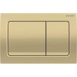 Geberit Alpha30 115.055.QE.1 Kumanda Paneli, Çift Basmalı, Pirinç 