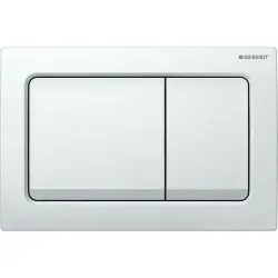 Geberit Alpha30 Kumanda Kapağı Çift Basmalı, Beyaz - 1