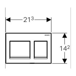 Geberit Alpha35 115.045.11.5 Kumanda Kapağı - Beyaz - 2