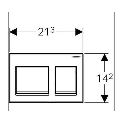 Geberit Alpha35 115.045.11.5 Kumanda Kapağı - Beyaz - 2