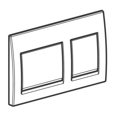 Geberit Alpha35 115.045.46.5 Kumanda Kapağı - Mat Krom - 3