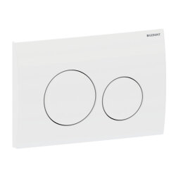 Geberit Delta20 115.127.11.1 Kumanda Paneli Çift Basmalı, Beyaz