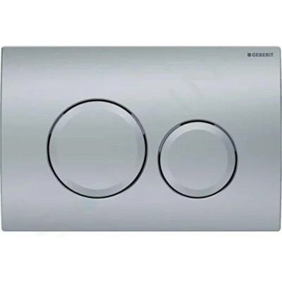 Geberit Delta20 115.127.46.1 Kumanda Paneli Çift Basmalı, Mat Krom - Geberit