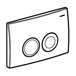 Geberit Delta25 115.125.46.5 Kumanda Paneli Çift Basmalı - Mat Krom - 3