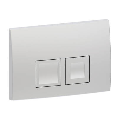 Geberit Delta35 115.135.46.5 Kumanda Paneli Çift Basmalı - Mat Krom - 1