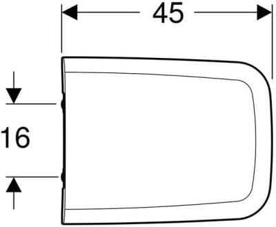 Geberit iCon Square 500.837.01.1 Yavaş Kapanan Klozet Kapağı - 3