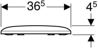 Geberit iCon Square 500.837.01.1 Yavaş Kapanan Klozet Kapağı - 4