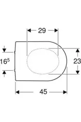 Geberit iCon 500.670.01.1 Soft Klozet Kapağı, Beyaz - 2